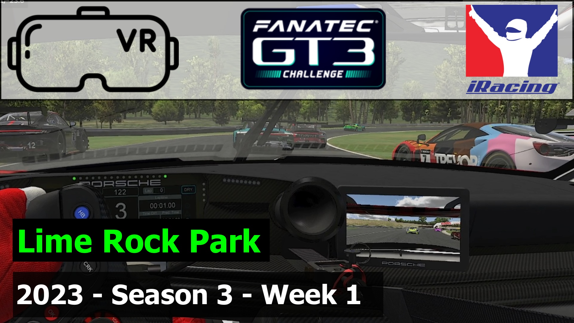 Iracing Vr Porsche Gt Lime Rock Park Gt Fanatec