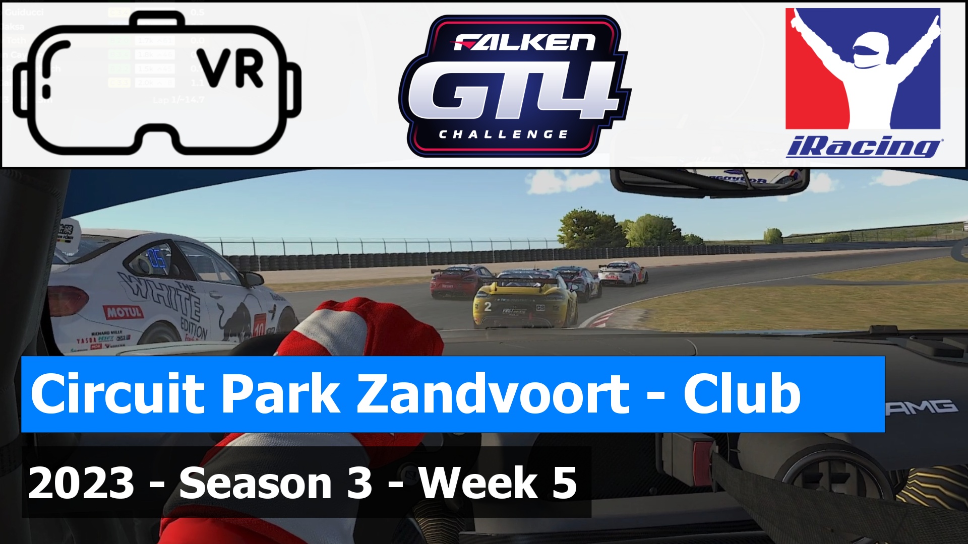 IRacing VR Mercedes AMG GT4 Circuit Zandvoort GT4 Falken Tyre